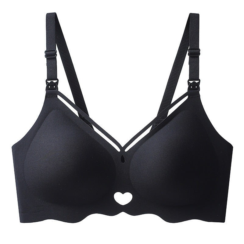 Seamless Hollow Heart Without Steel Ring One Piece Underwear
