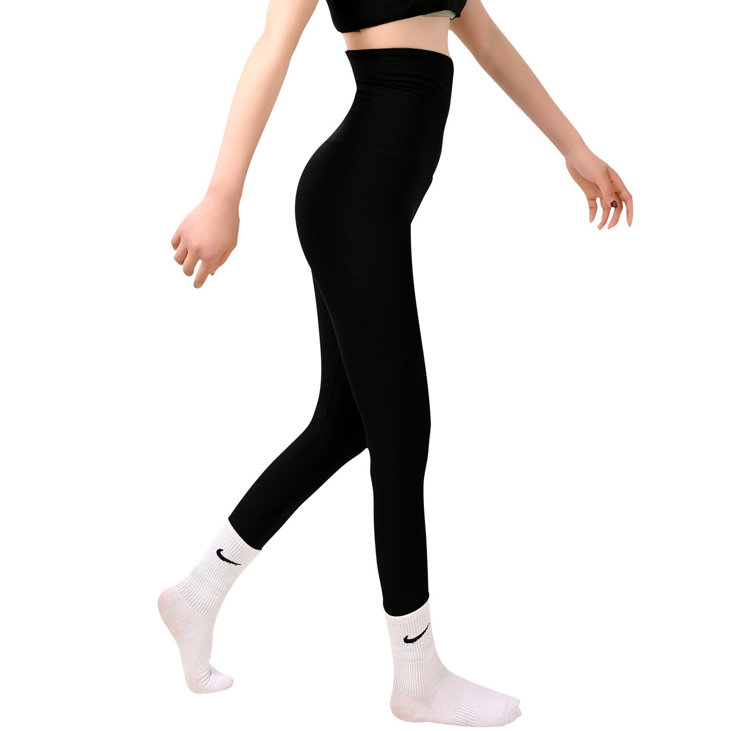 Sports Sweat Wicking Pants Elastic Breasted Plus Size Yoga Pants