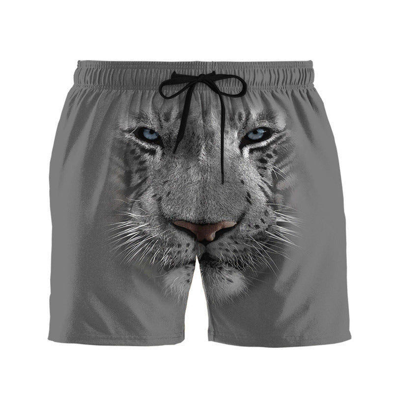 Outdoor Cool Animal 3D Printing Shorts Men