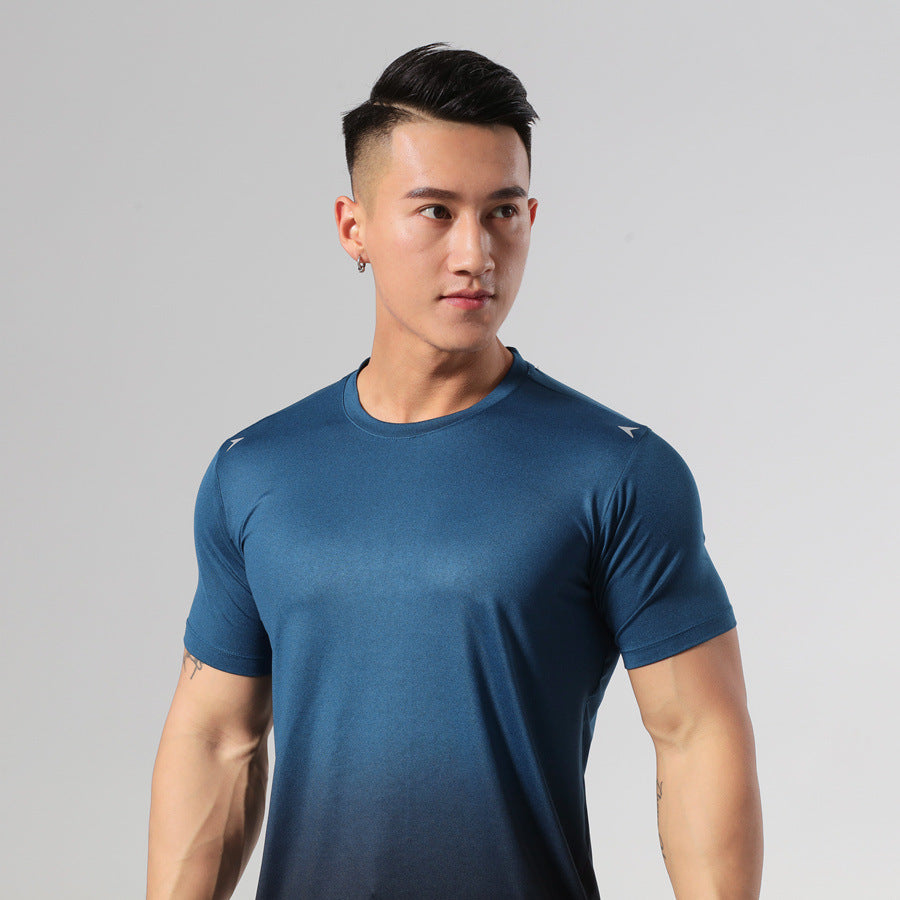 New Workout Sweat Breathable Stretch Sports Quick-drying Top Sports Short Sleeve