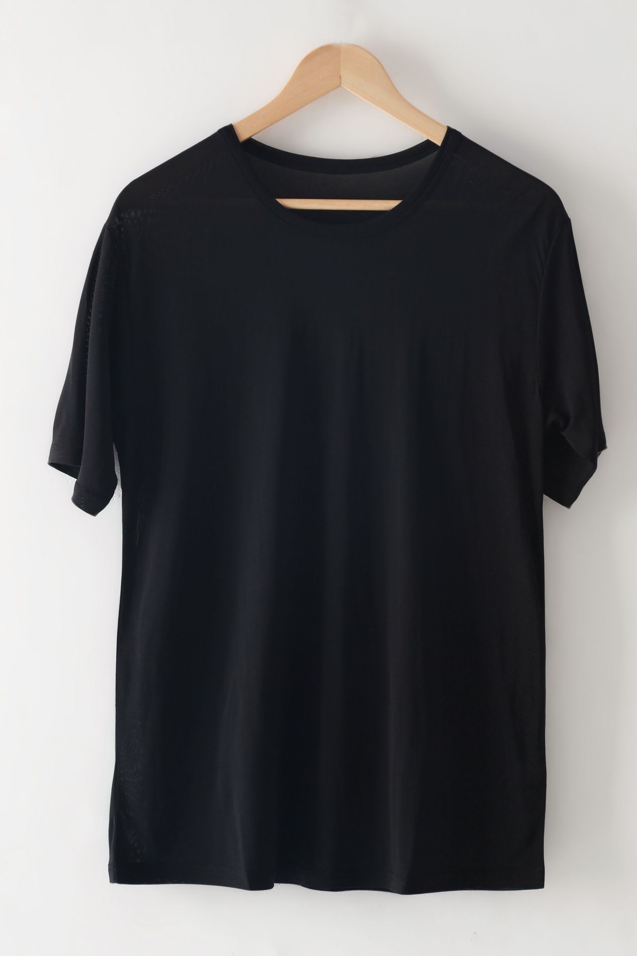 Men's Mulberry Silk Loose Round Neck Silk T-shirt