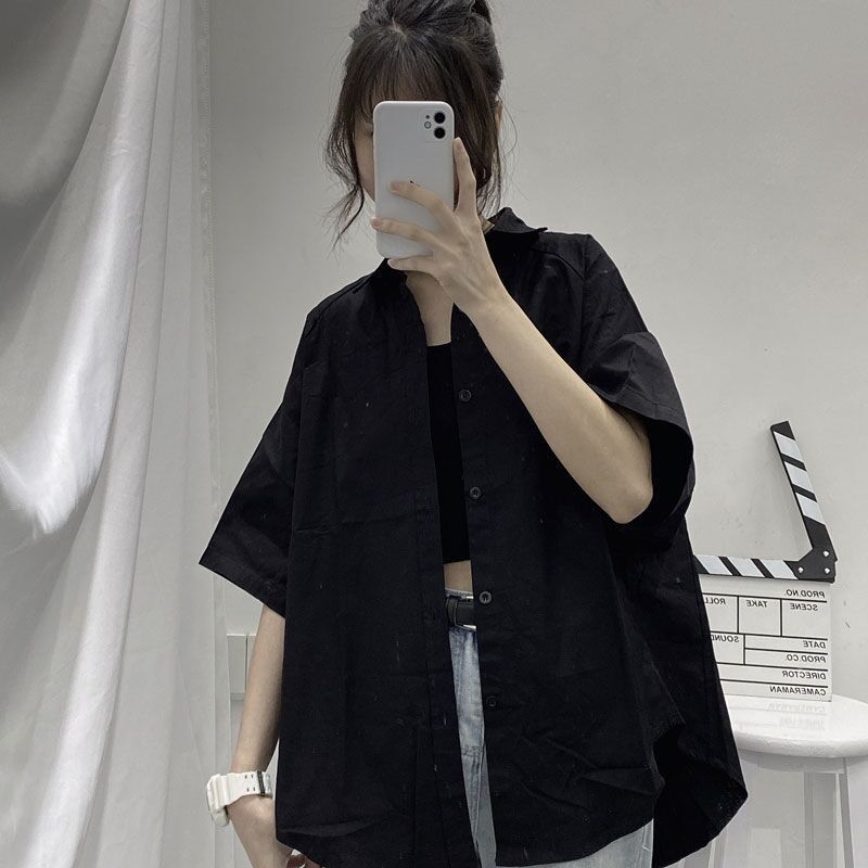 Fashionable Versatile Short Sleeve Shirt For Women