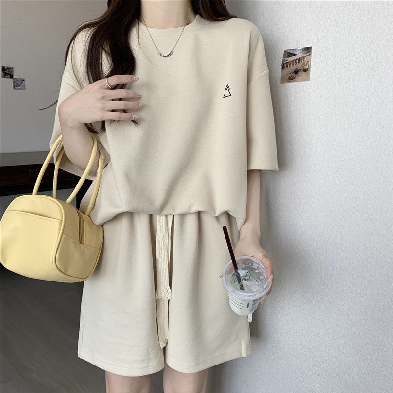 A- Line Wide Leg Shorts Two-piece Set