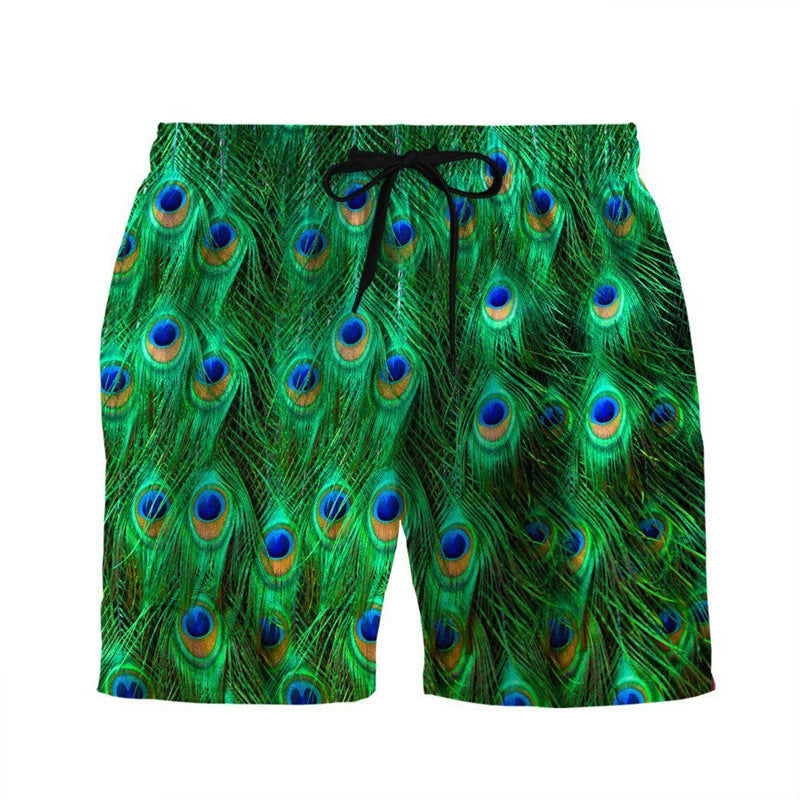 Outdoor Cool Animal 3D Printing Shorts Men