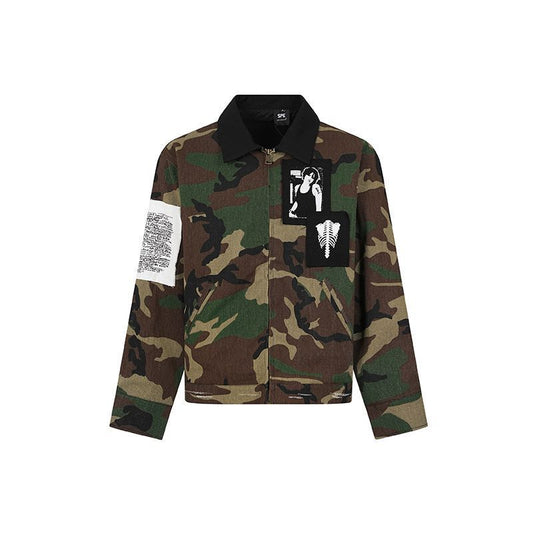 American Style Street Fashion High Street Personality Camouflage Jacket Coat
