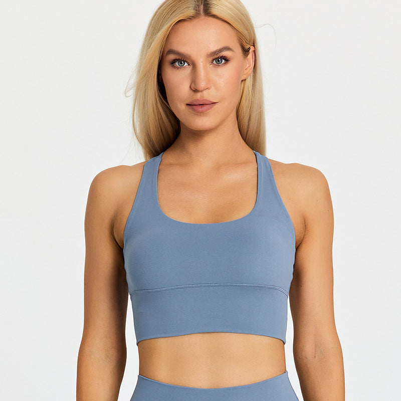 Fitness Bra With Chest Pad Cross Beauty Back Exercise Underwear