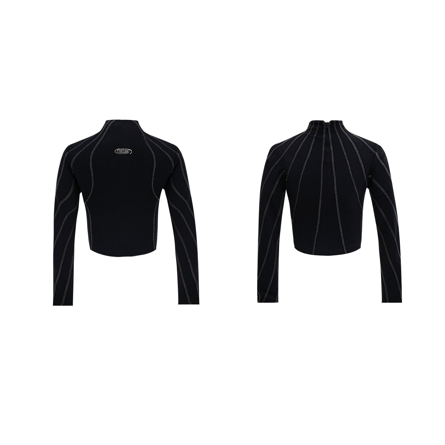 Slim-fit Half-turtleneck T-shirt Top