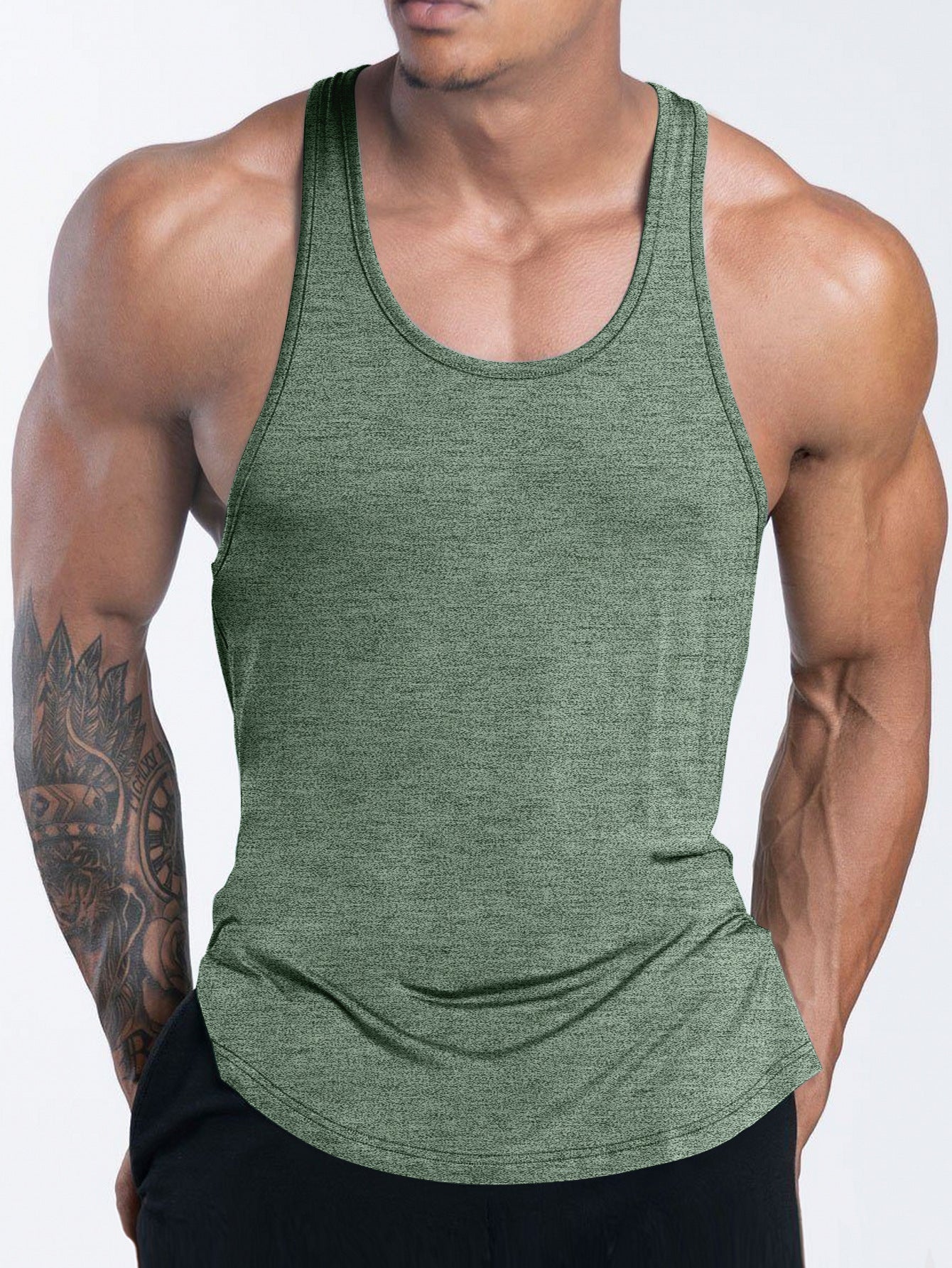 I-shaped Men's Exercise Workout Quick-drying Vest