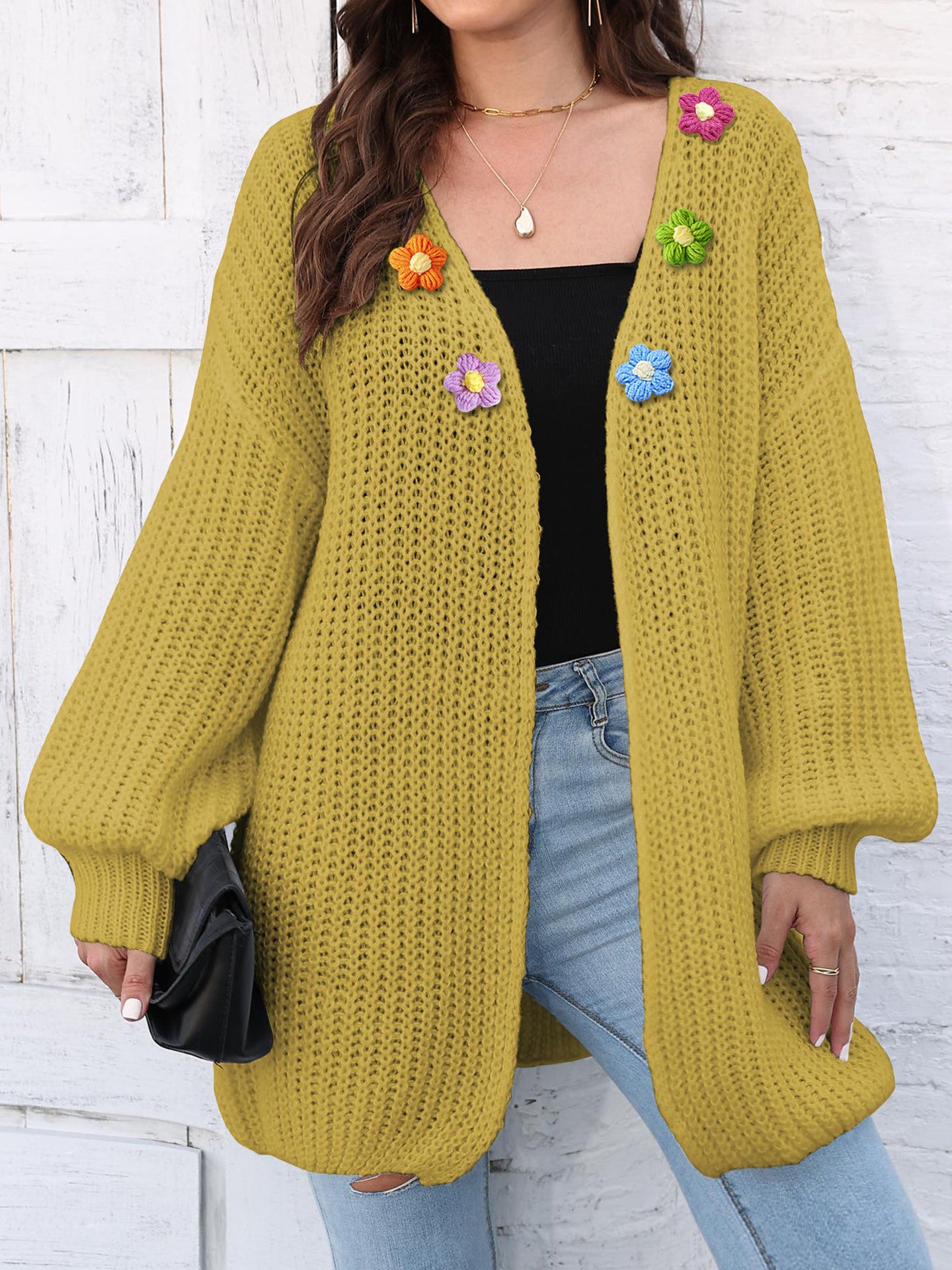 Women's Thick Coat Thick Needle Woven Sweater