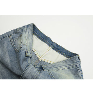 American High Street Lightning Pattern Skinny Jeans For Men