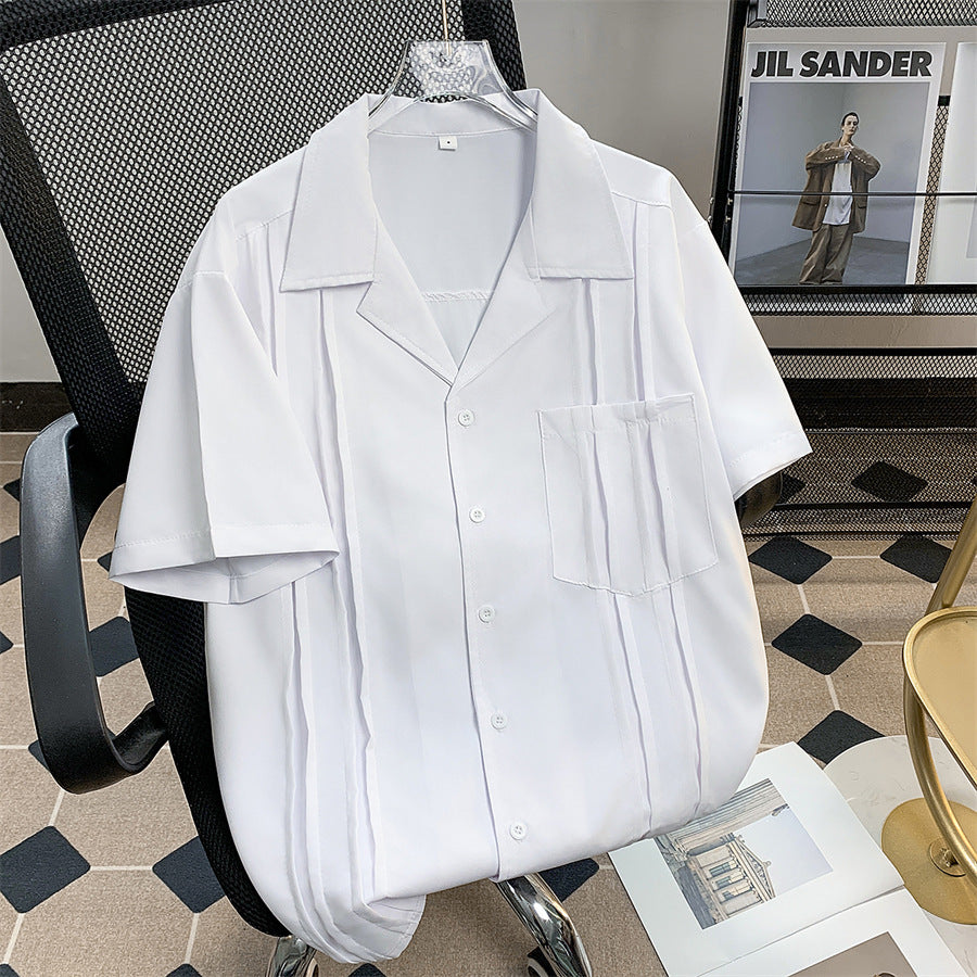 Shirt Short Sleeve Shirt Men's Half Sleeve Coat