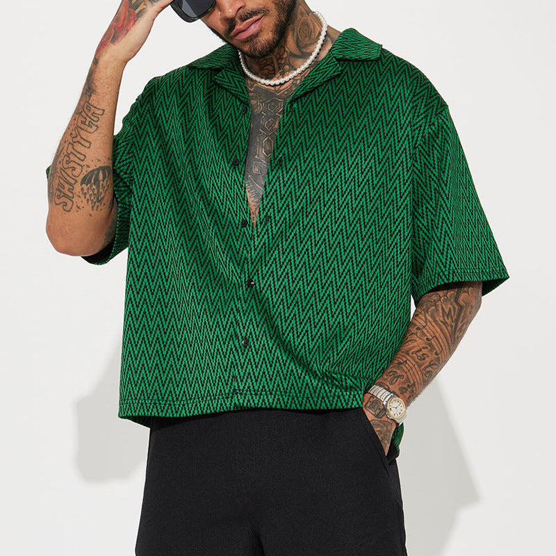 Men's Fashion Individual Casual Loose Top Shirt