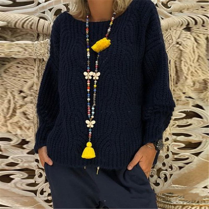 Heartbeat Frequency Loose-fitting Women's Knitwear