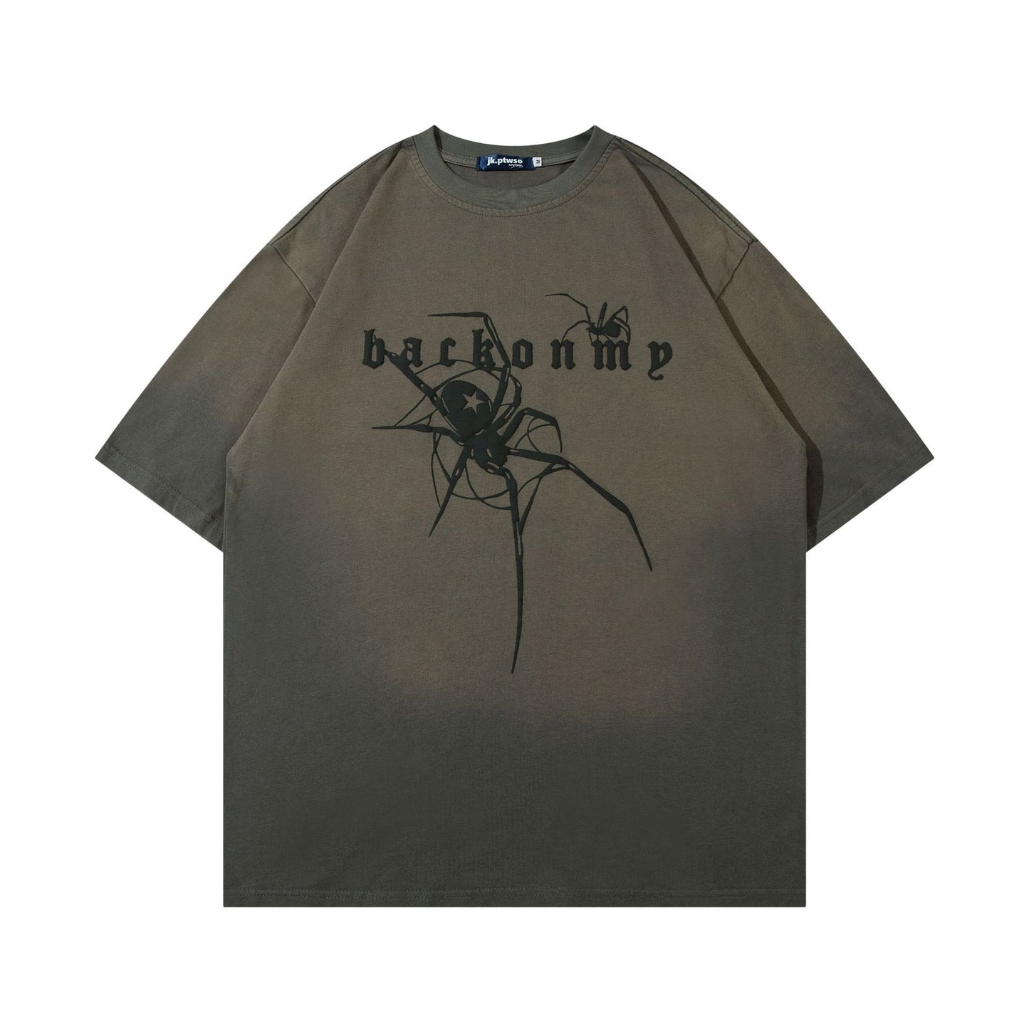 Retro Washed Short Sleeve T-shirt Half Sleeve