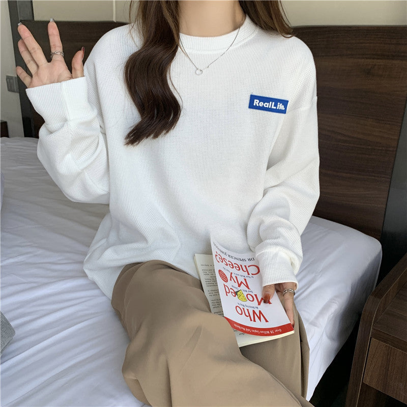 Slimming And Simple Wind Round-neck Non-hoodie Coat