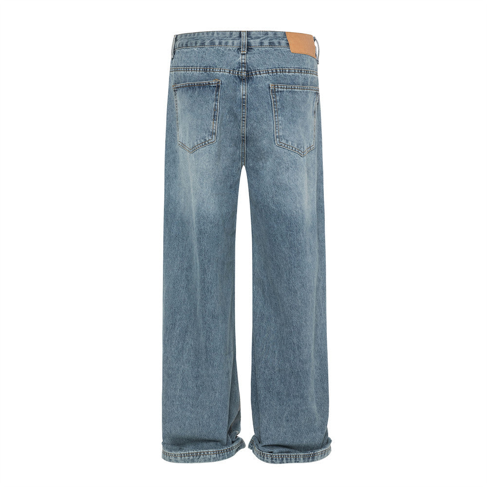 Men's Loose Leisure All-matching Simple Wide-leg Trousers