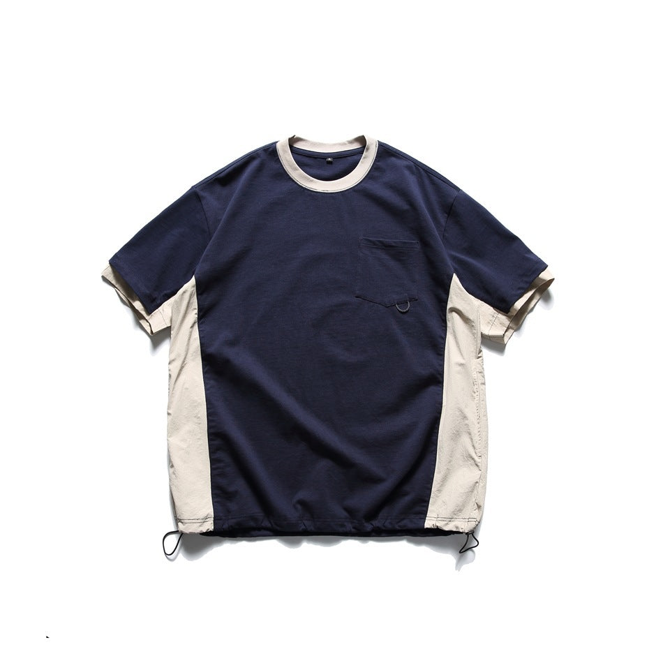 Mountain Outdoor Design Sports T-shirt Men's Loose