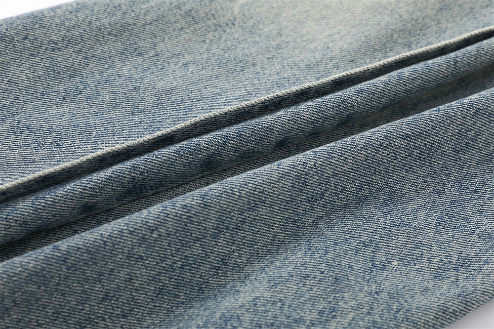 Men's American Washed White Jeans