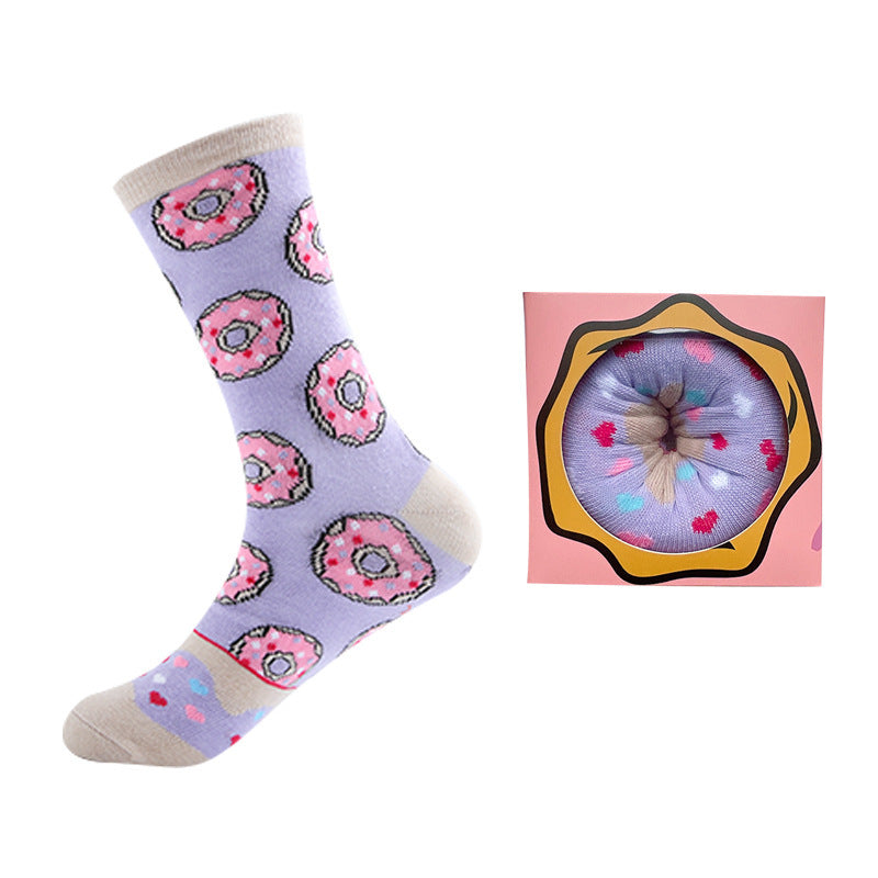 Neway Doughnuts Cotton Socks