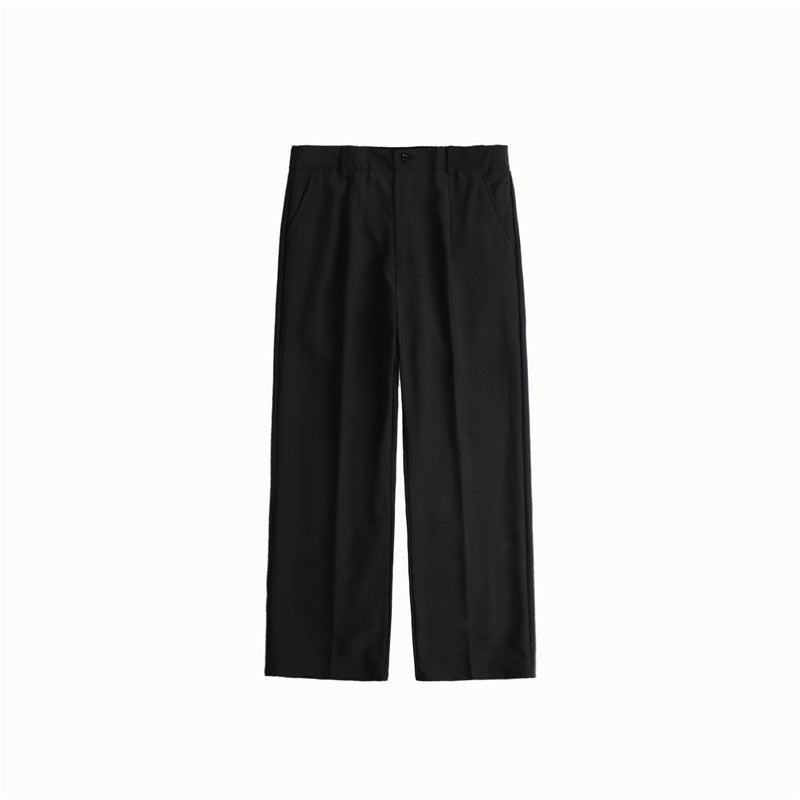 Men's Solid Color Straight Loose Casual Pants
