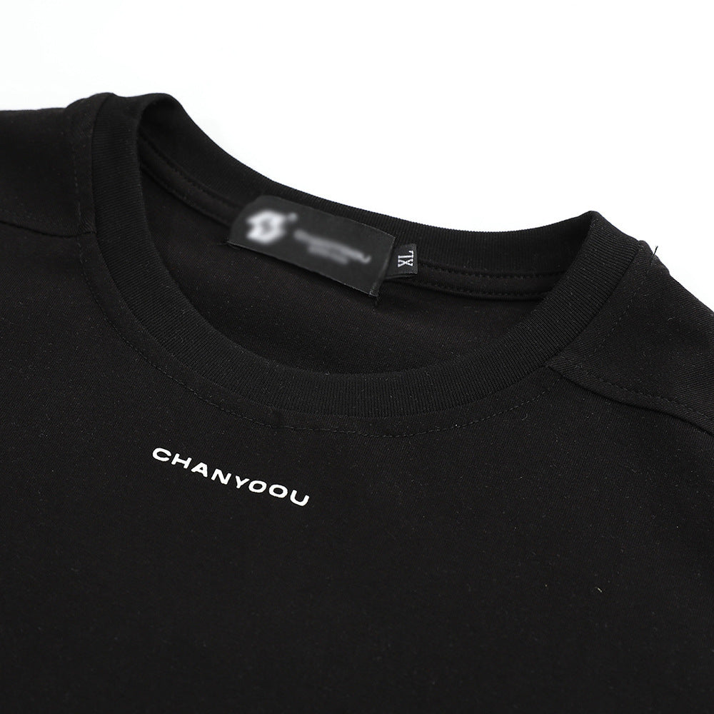Simple Letter Short Sleeve T-shirt Summer Loose
