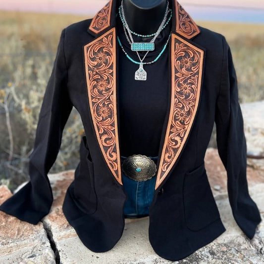 Women's Casual Versatile Printed Slim Fit Suit Jacket