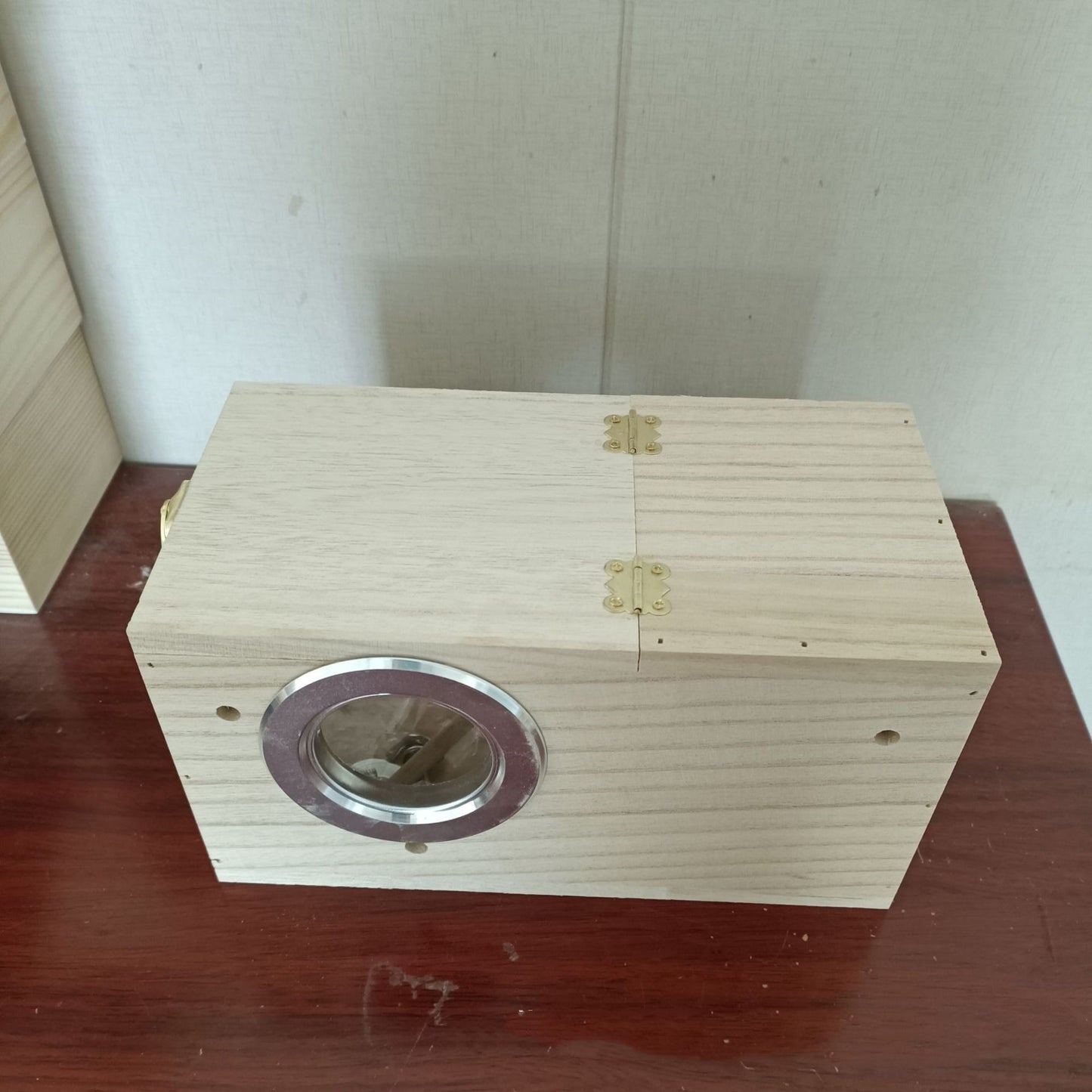 Outdoor Garden Decoration Bird House Transparent Wood Breeding Box