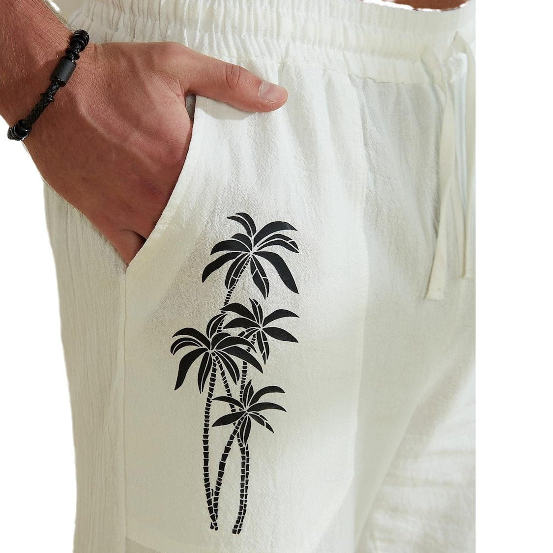 European And American Straight Loose Printed Chinese Style Pants