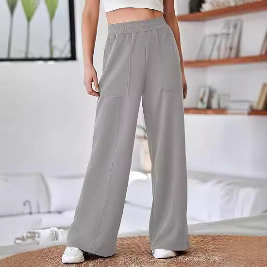 Women's High Waist Loose Wide Legs Trousers