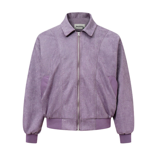 Split Stitching Hot Drilling Starry Workwear Jacket