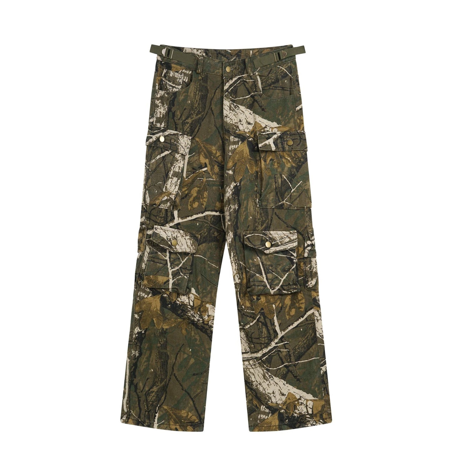 Real Shot American Street Fashion Personality Camouflage Loose Trousers