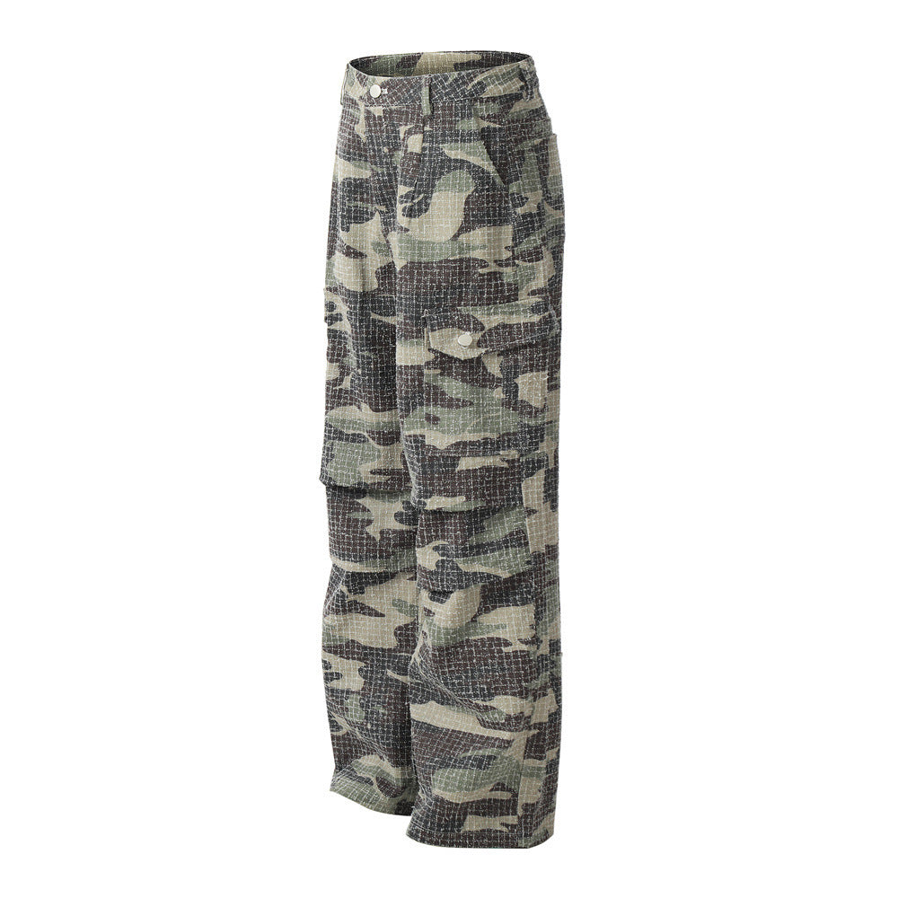 Men's Outdoor Camouflage Sports Fold Paratrooper Pants