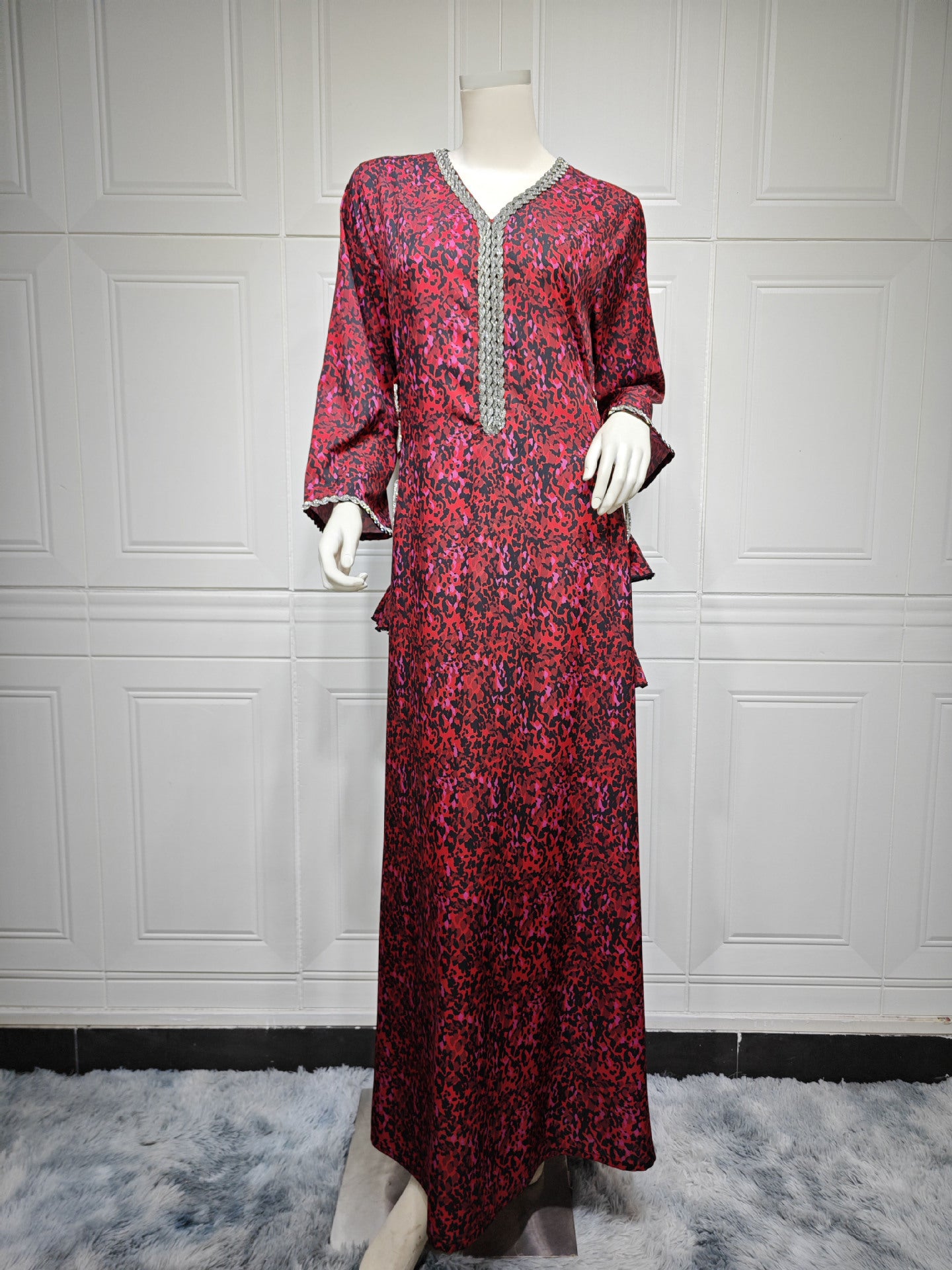 Women's Fashion Personalized Arabic Print Dress