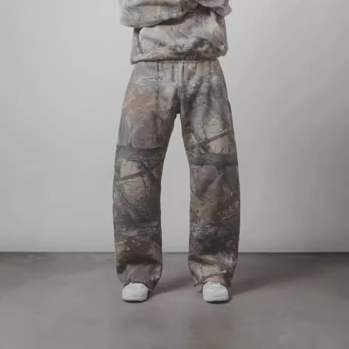 Leaves Camouflage 3D Printed Casual Pants For Men