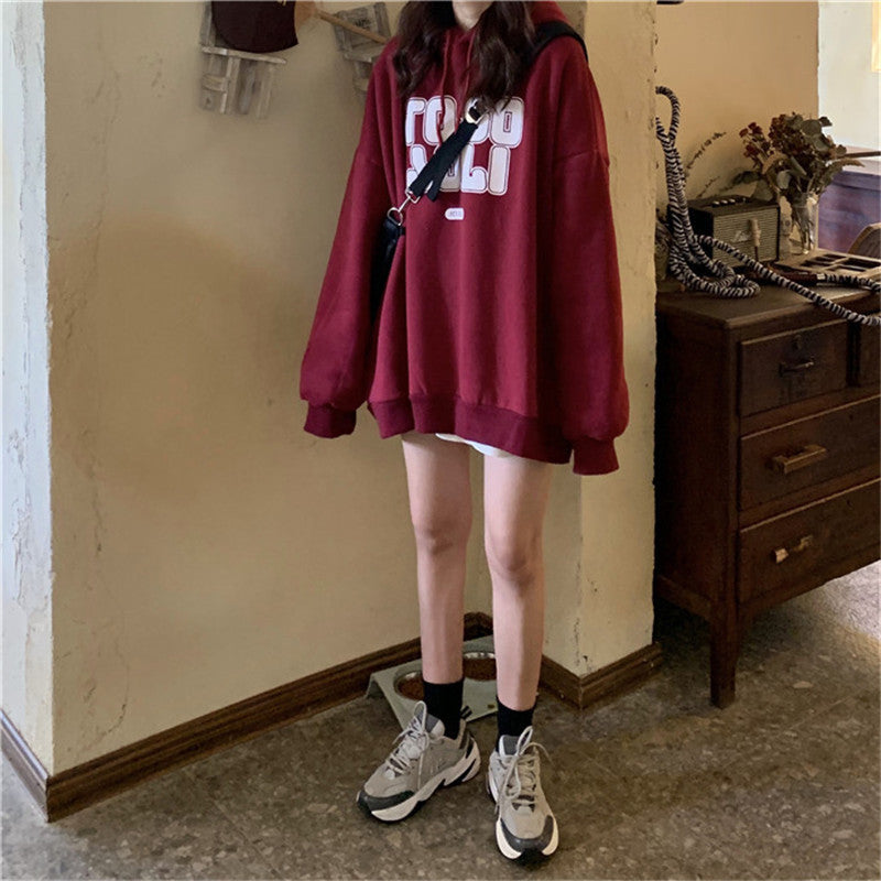 Female Fleece-lined Thickened Hooded Jacket