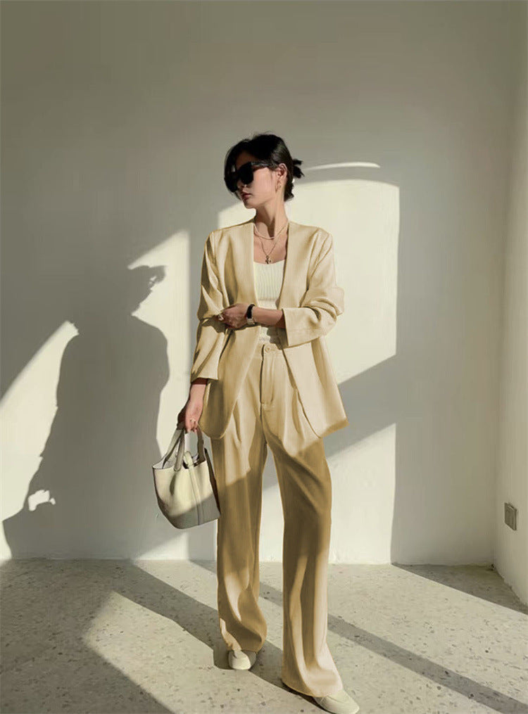 Casual Temperament Twinset Spring And Autumn Women's Suit