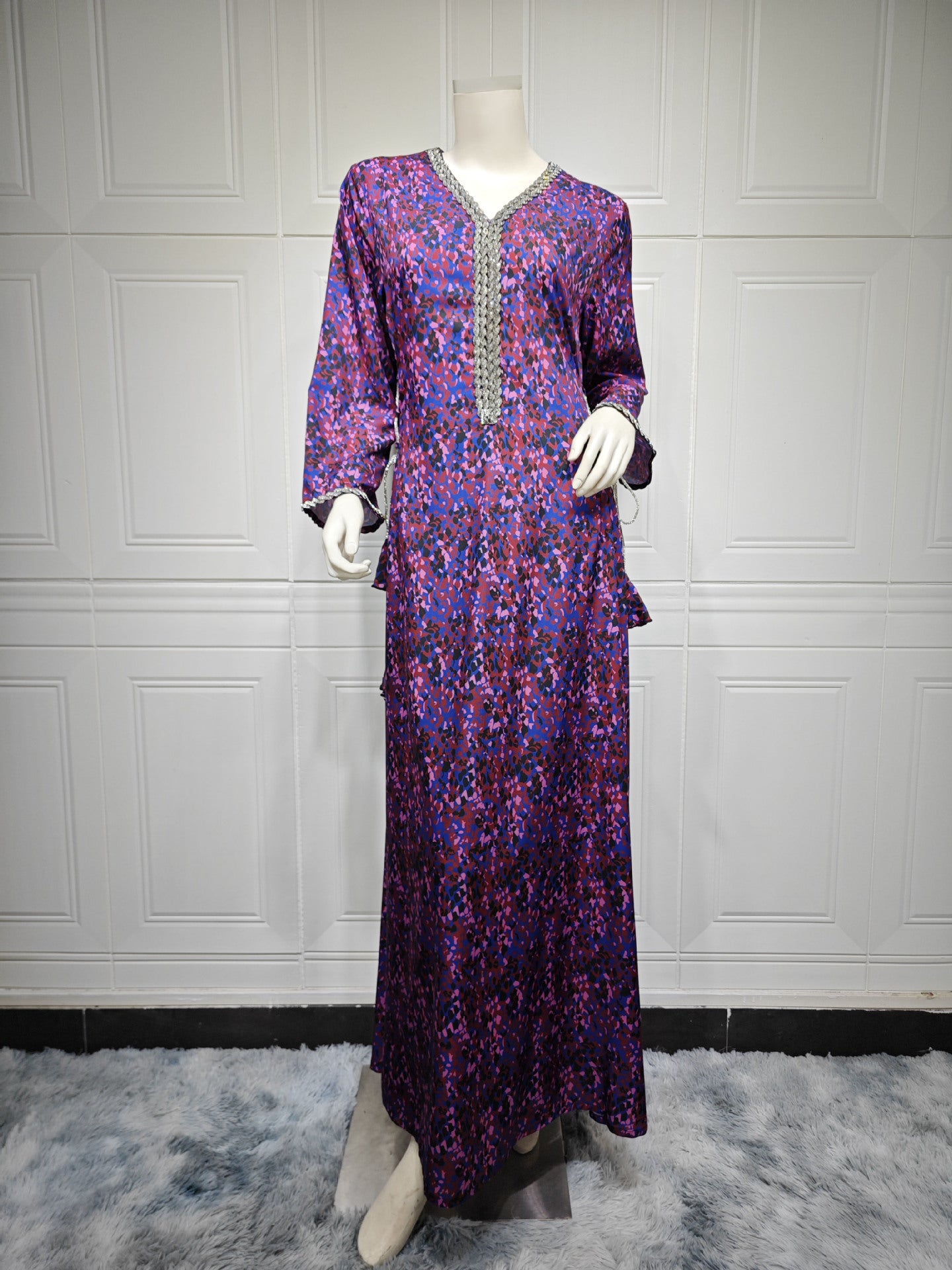 Women's Fashion Personalized Arabic Print Dress