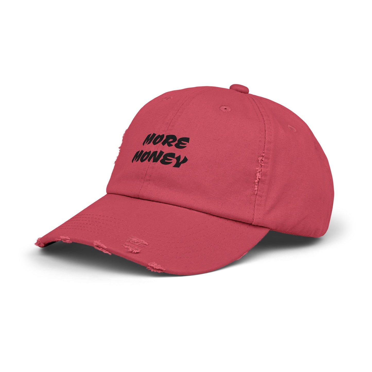 Unisex Distressed Cap - More Money Fashion Hat for Everyday Style
