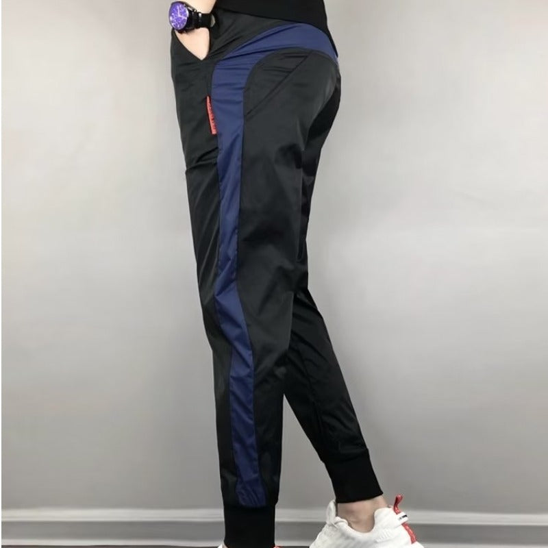 Men's Autumn New Color Matching Ankle Banded Pants Smart Guy Pants