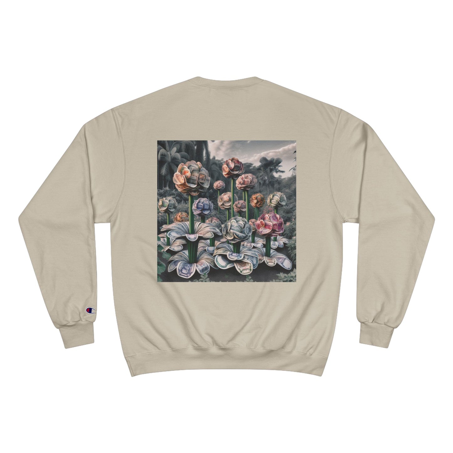 More Money Champion Sweatshirt | Floral Art Design | Streetwear Style