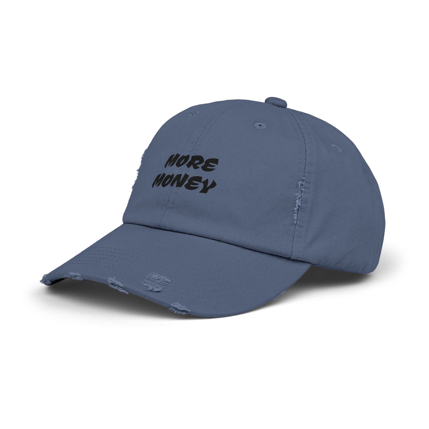Unisex Distressed Cap - More Money Fashion Hat for Everyday Style