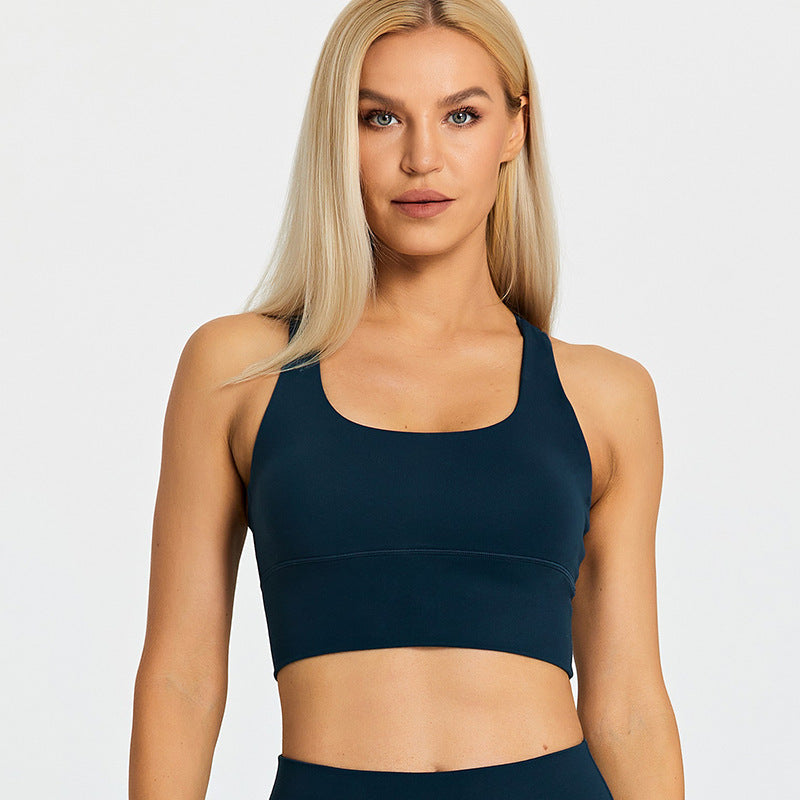 Fitness Bra With Chest Pad Cross Beauty Back Exercise Underwear