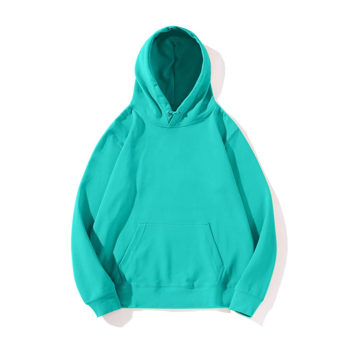 Solid Color Hoodie Men's Basic Style Plus Size Long-sleeved Hooded Sweater