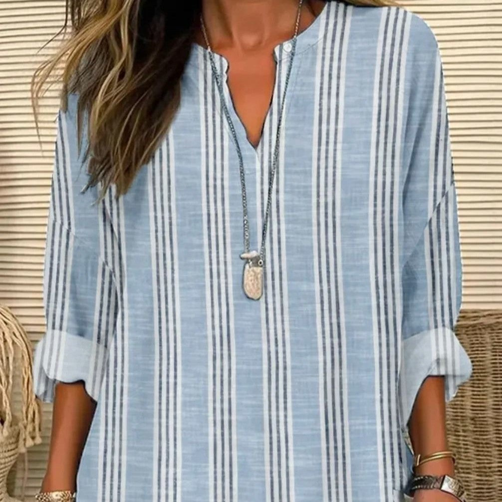 Women's Button Drop-shoulder Long-sleeve