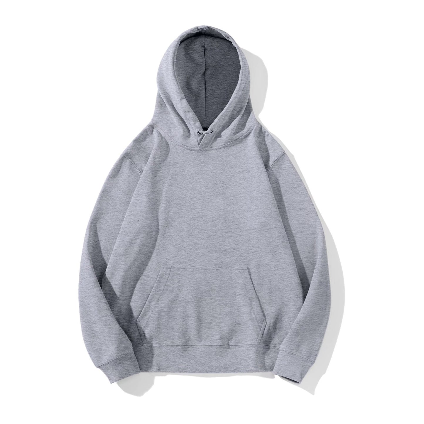 Solid Color Hoodie Men's Basic Style Plus Size Long-sleeved Hooded Sweater