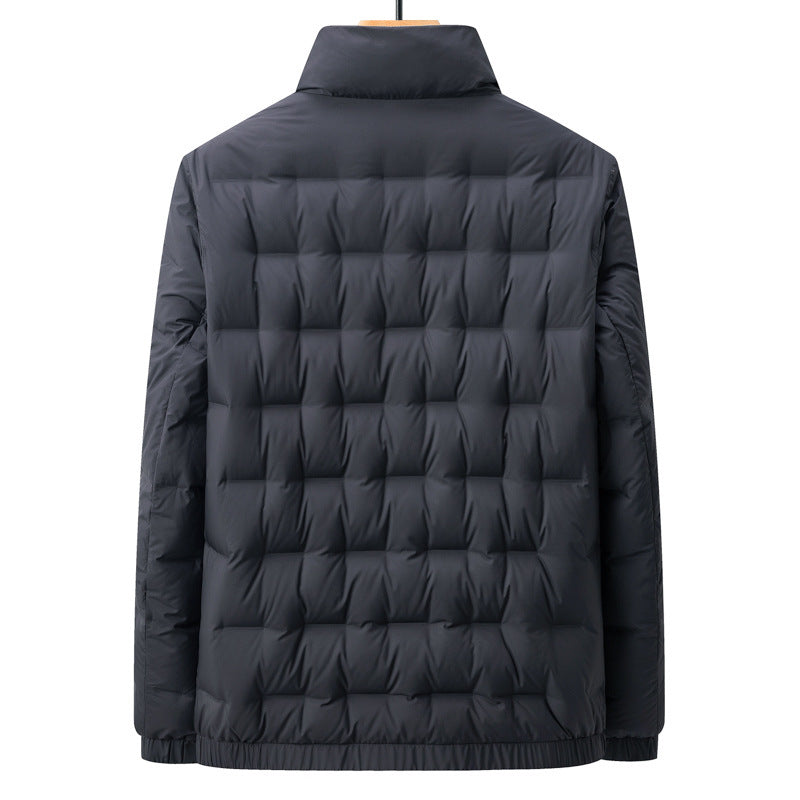 Lightweight Down Jacket Graphene Heat Preservation And Warm White Duck Down Stand Collar Coat