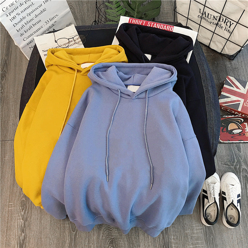 Women's Solid Color Hoodie Long Sleeve