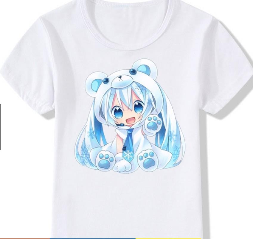 Cartoon Puzzle T-shirt Summer Clothes