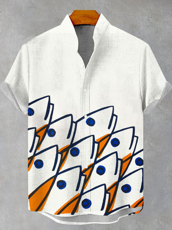 Hawaiian Printed Short Sleeved Shirt