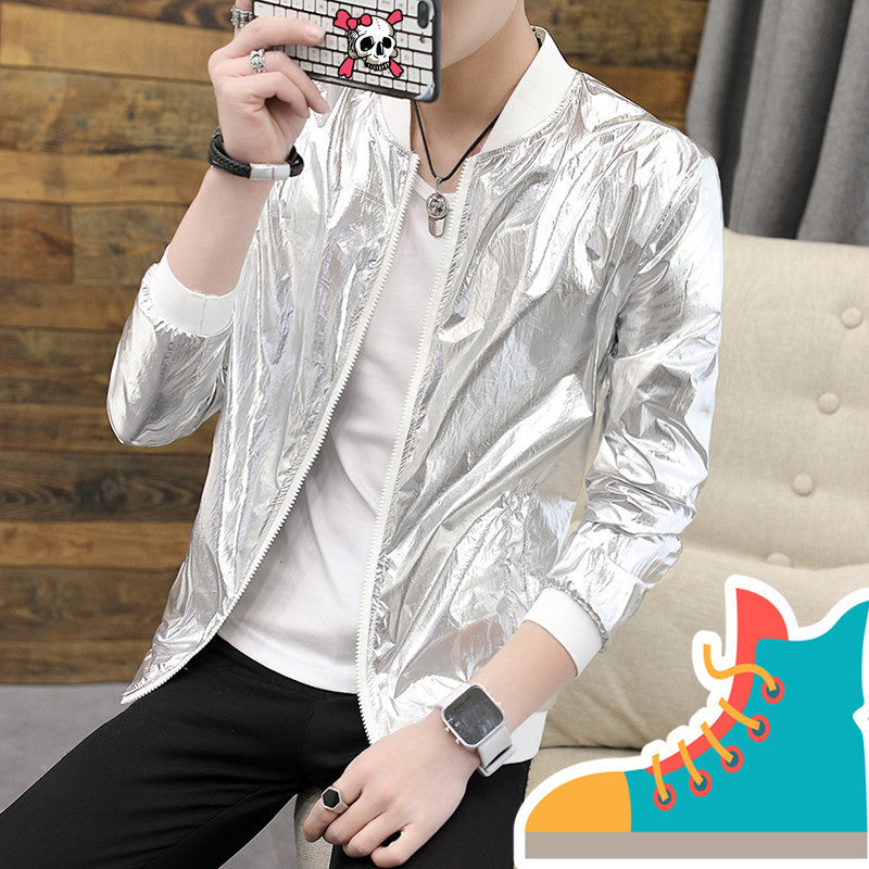Solid Color Baggy Glossy Performance Wear Coat